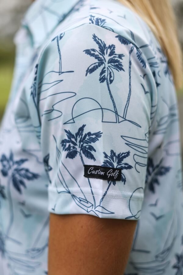 CA Ladies Funky Golf Shirt | Island Lines - Image 3