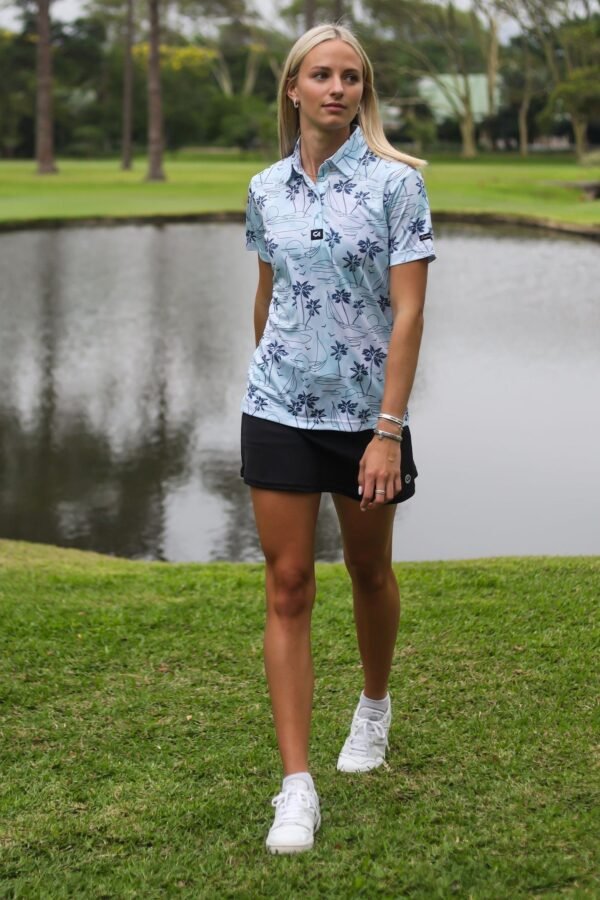 CA Ladies Funky Golf Shirt | Island Lines - Image 4