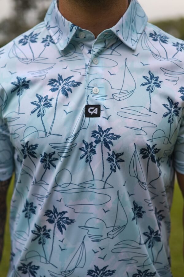CA Funky Golf Shirt | Island Lines - Image 6