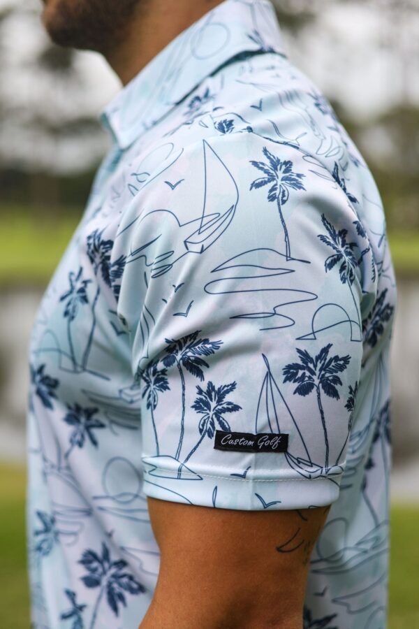 CA Funky Golf Shirt | Island Lines - Image 4