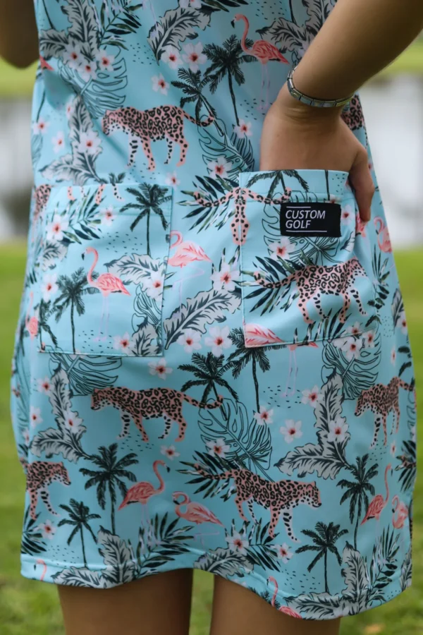 CA Funky Golf Dress | Tropical Turquoise - Image 3