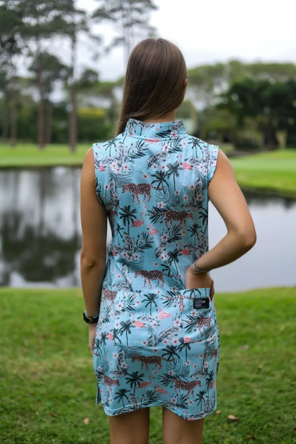 CA Funky Golf Dress | Tropical Turquoise - Image 2