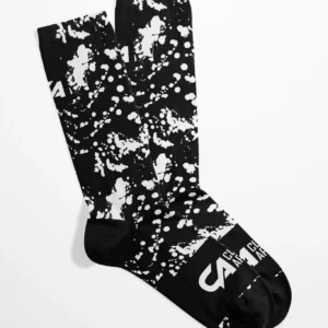 CA Funky Socks | Black & White Paint Splatter