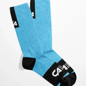 CA Funky Socks | Blue Paint Splatter