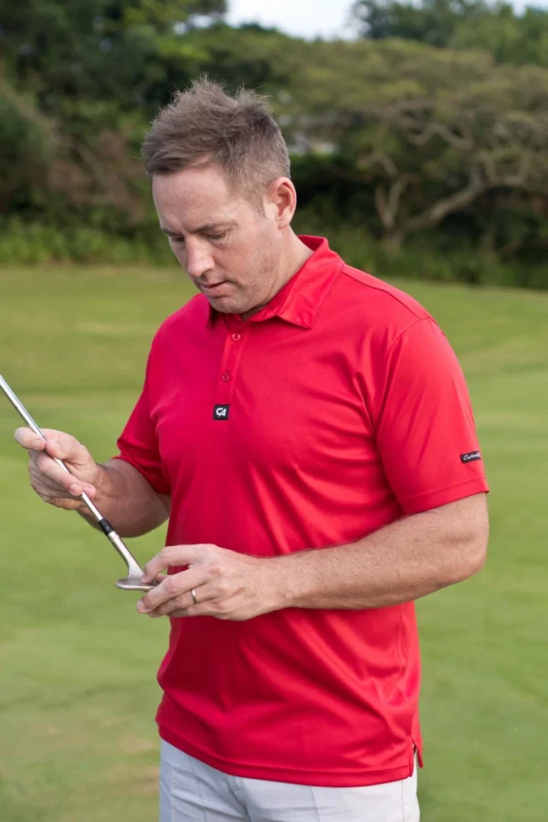 CA Iconic Golf Shirt | Red