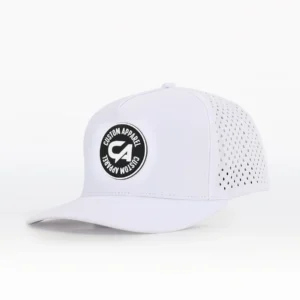 Custom Performance Peak Cap - CA Round Badge White