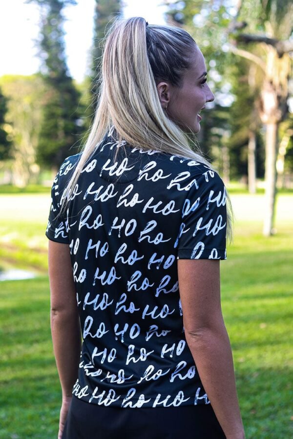 CA Ladies Funky Golf Shirt | Merry Christmas - Image 3