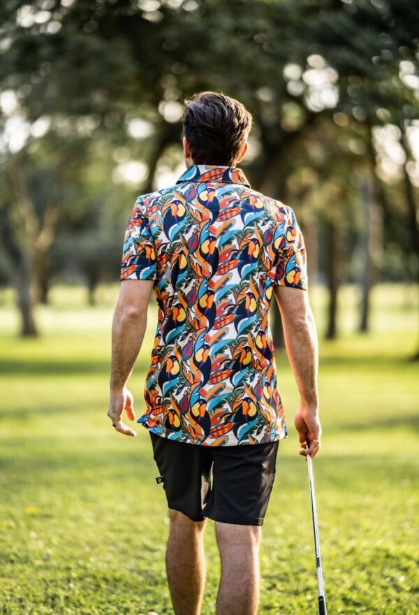 CA Funky Golf Shirt | Sunset Toucans - Image 2