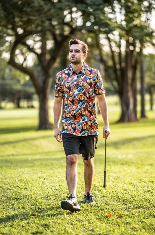 CA Funky Golf Shirt | Sunset Toucans - Image 4