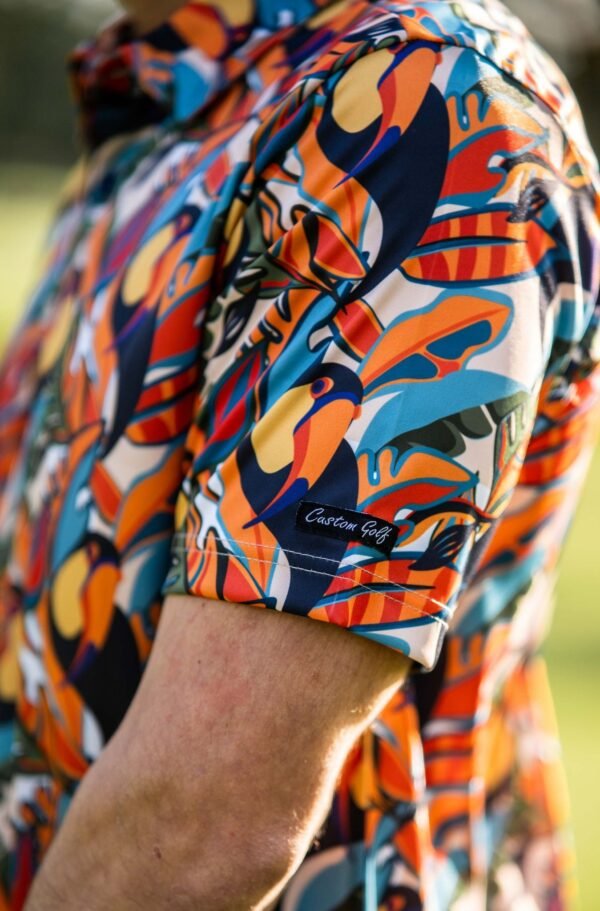 CA Funky Golf Shirt | Sunset Toucans - Image 3