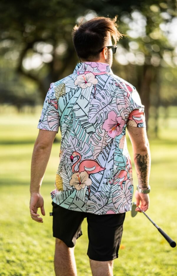 CA Funky Golf Shirt | Pastel Jungle - Image 2