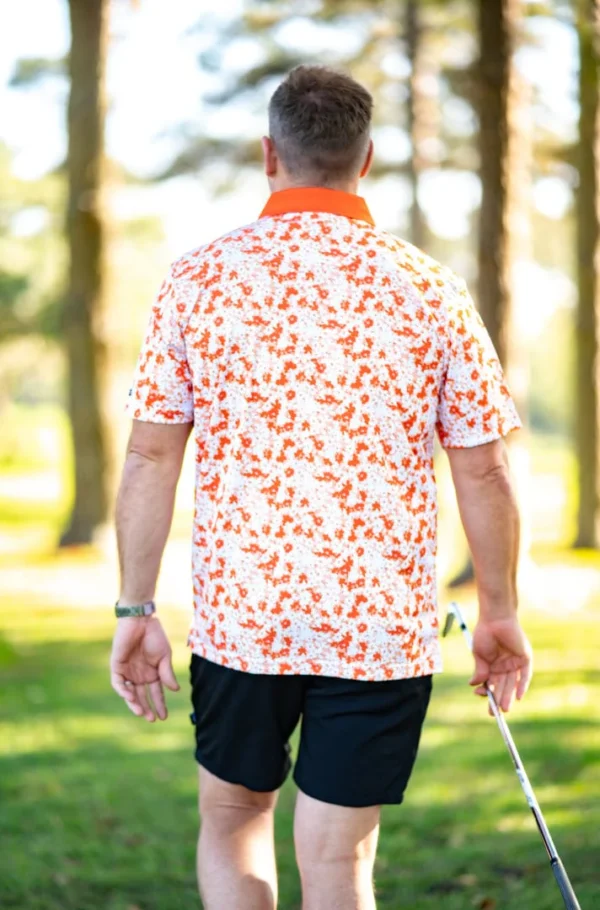 CA Premium Golf Shirt | Orange Blossoms - Image 3