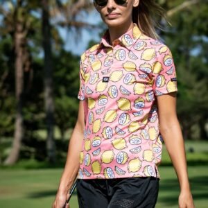 CA Ladies Funky Golf Shirt | Peachy Lemons