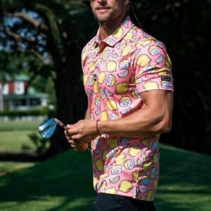 CA Funky Golf Shirt | Peachy Lemons