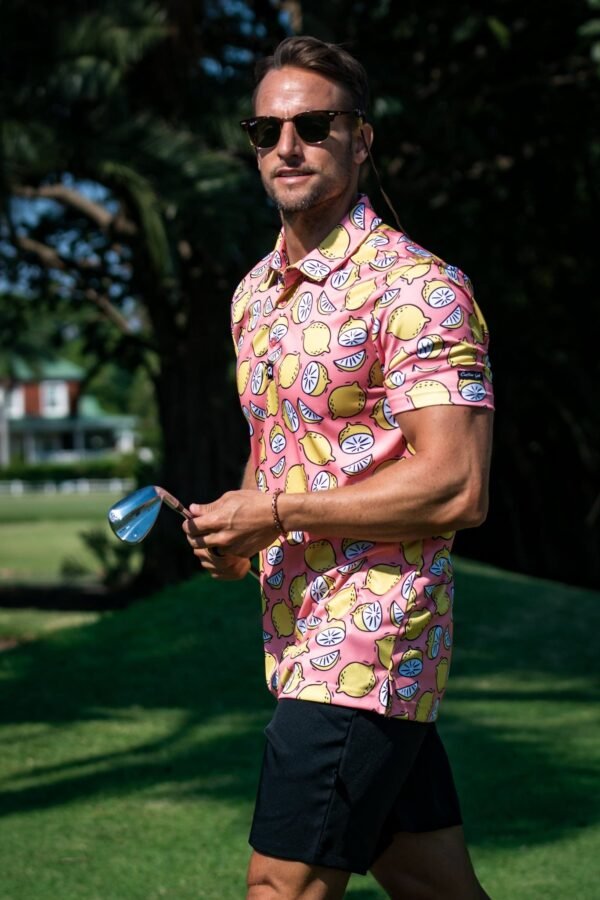 CA Funky Golf Shirt | Peachy Lemons