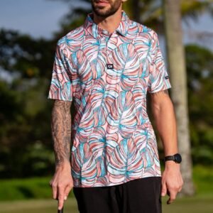 CA Funky Golf Shirt | Monster Leaf