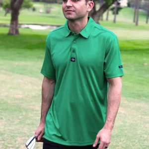 CA Iconic Golf Shirt | Emerald Green