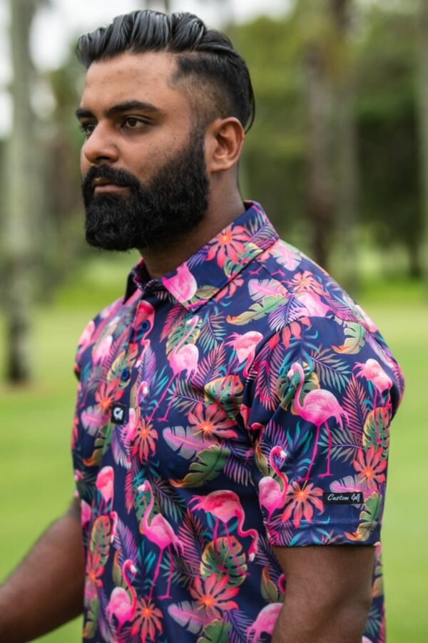 CA Funky Golf Shirt | Vibrant Mingos - Image 5