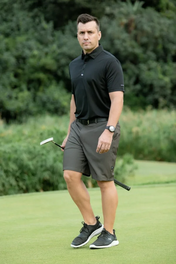 CA Flow Golf Shorts | Olive - Image 4