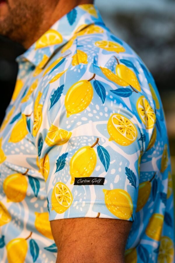 CA Funky Golf Shirt | Lemon Zest - Image 4