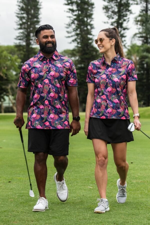 CA Funky Golf Shirt | Vibrant Mingos - Image 2