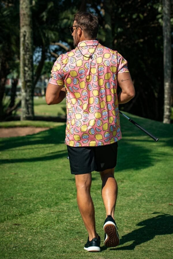 CA Funky Golf Shirt | Peachy Lemons - Image 3