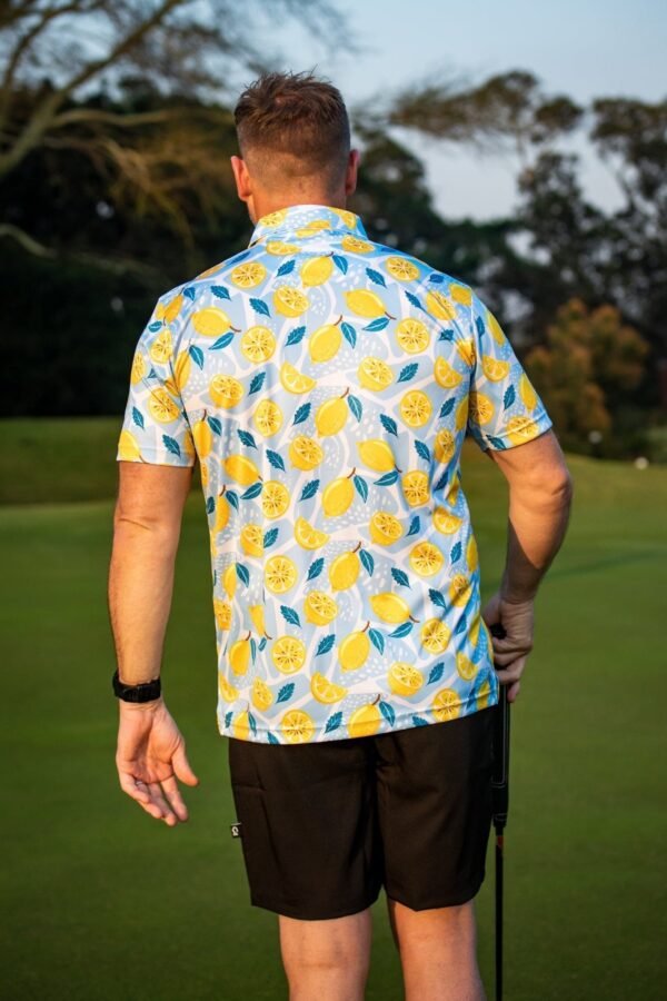 CA Funky Golf Shirt | Lemon Zest - Image 2